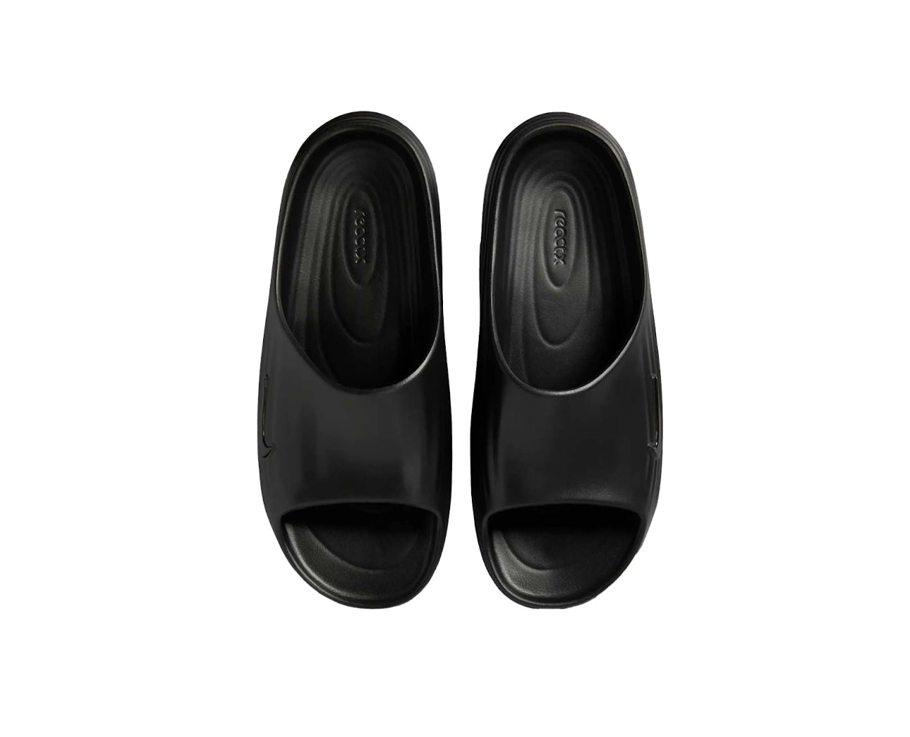 NIKE REACTX RESHOVEN8 SLIDES BLACK