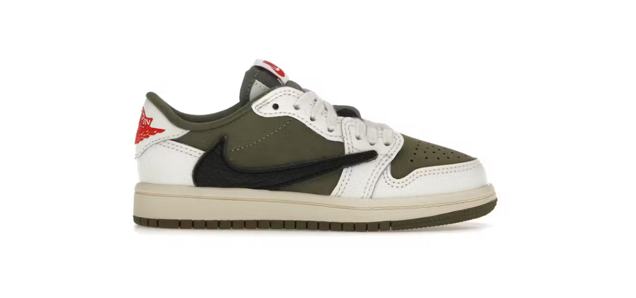 JORDAN 1 LOW OG TRAVIS SCOTT MEDIUM OLIVE (TD & PS)