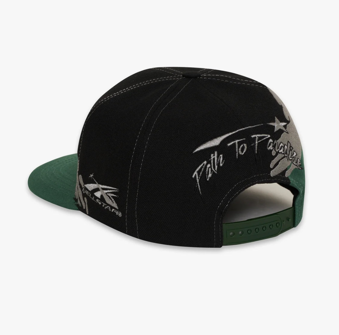 HELLSTAR PAINTBRUSH SNAPBACK HAT GREEN