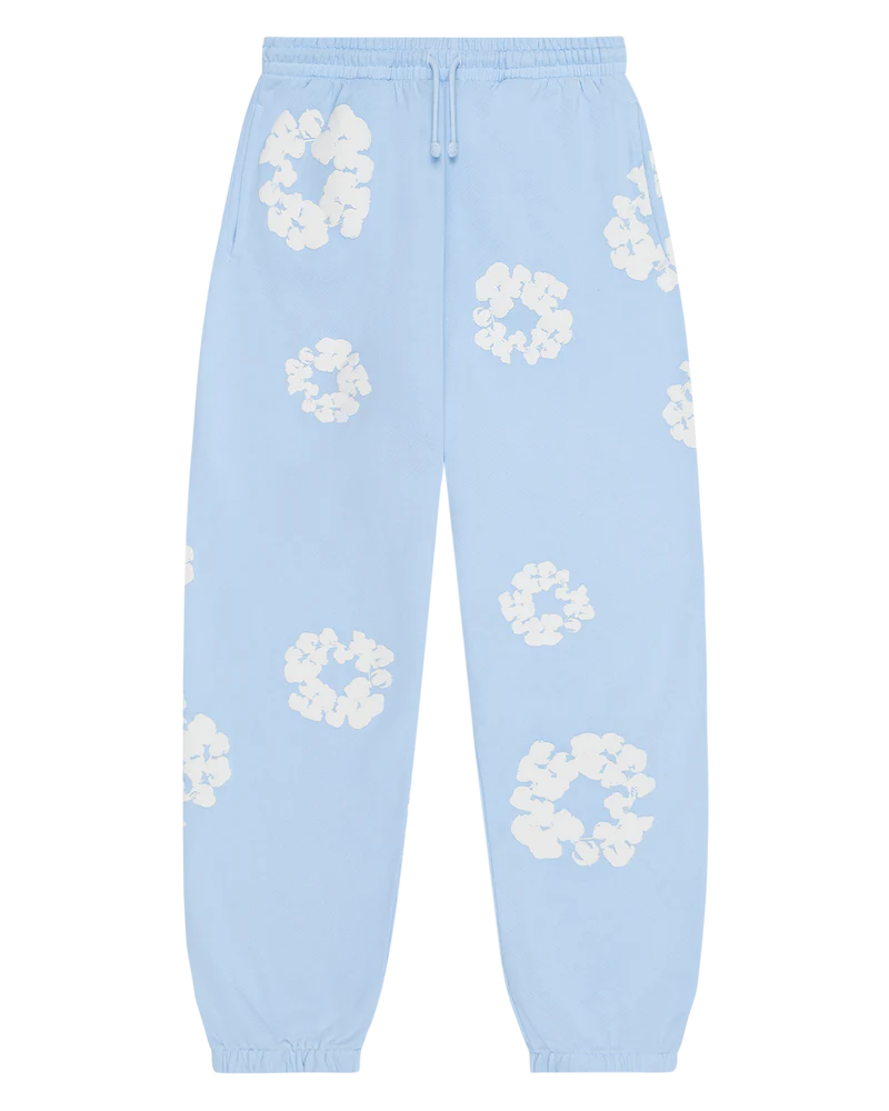 DENIM TEARS Cotton Wreath Sweatpants Powder Blue