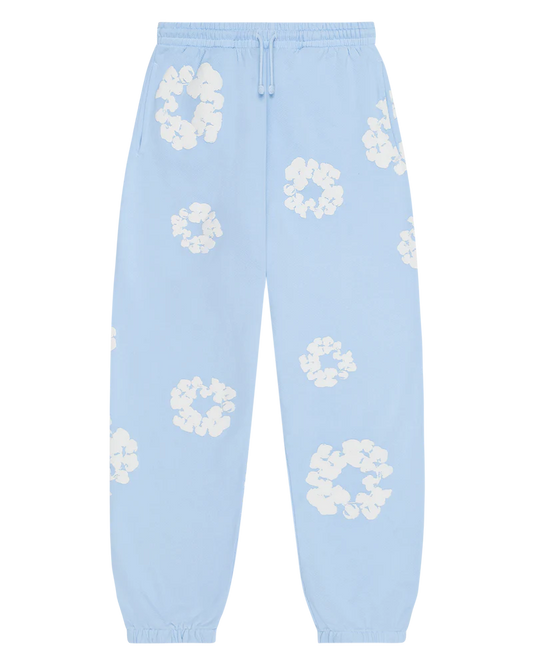 DENIM TEARS Cotton Wreath Sweatpants Powder Blue