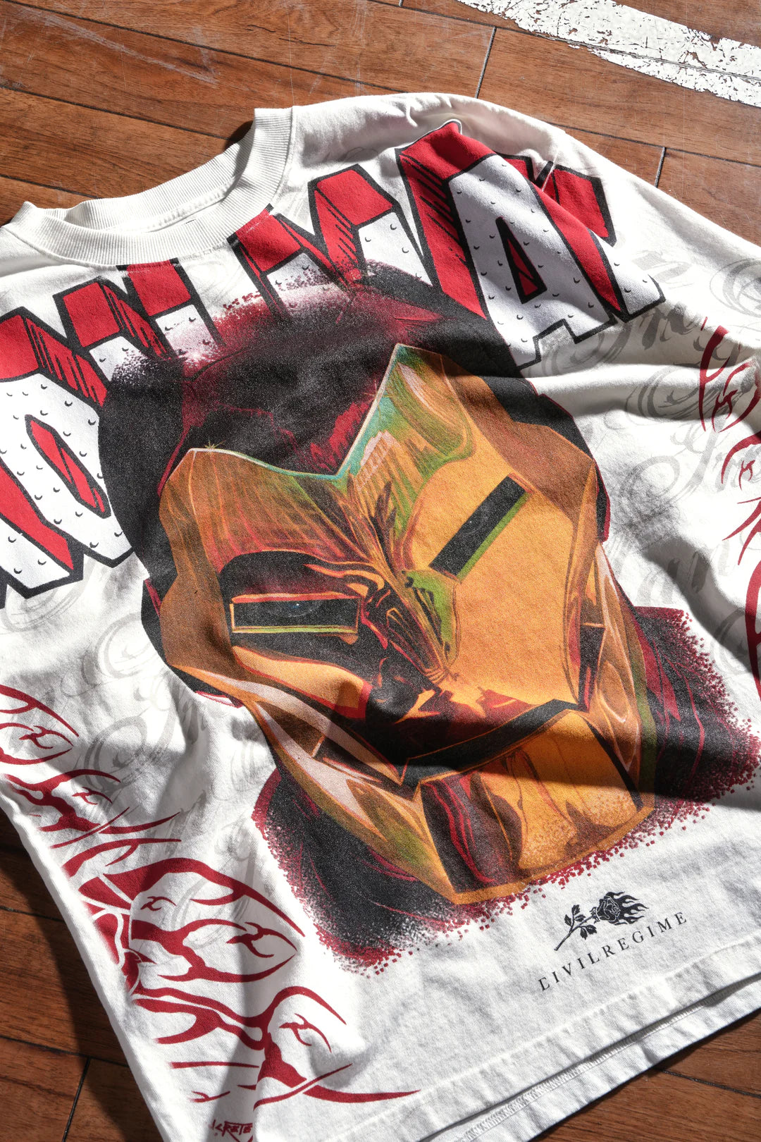 CIVIL REGIME IRON WRATH OVERSIZED TEE IN BUTTER