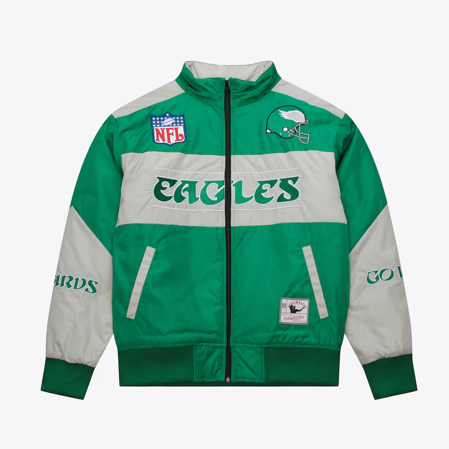 Philadelphia Eagles Speedway Nylon Full-Zip Jacket Grey