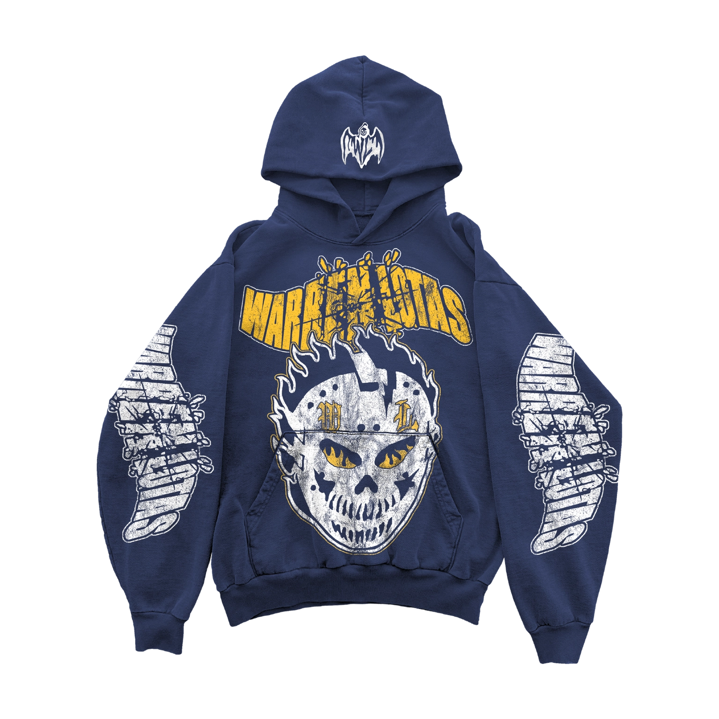 WARREN LOTAS FIERY GLARE HOODIE NAVY