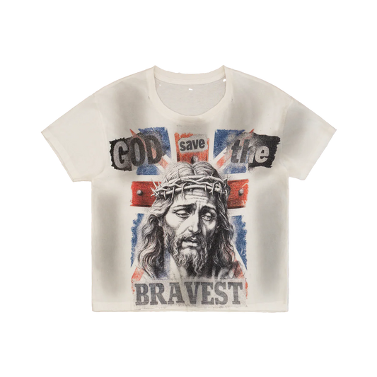 BRAVEST UNION VINTAGE TEE WHITE