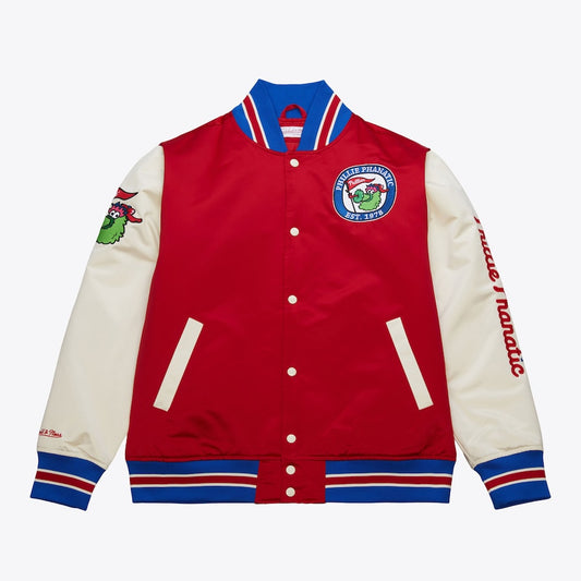 MITCHELL & NESS Philadelphia Phillies Primetime Vintage Satin Jacket