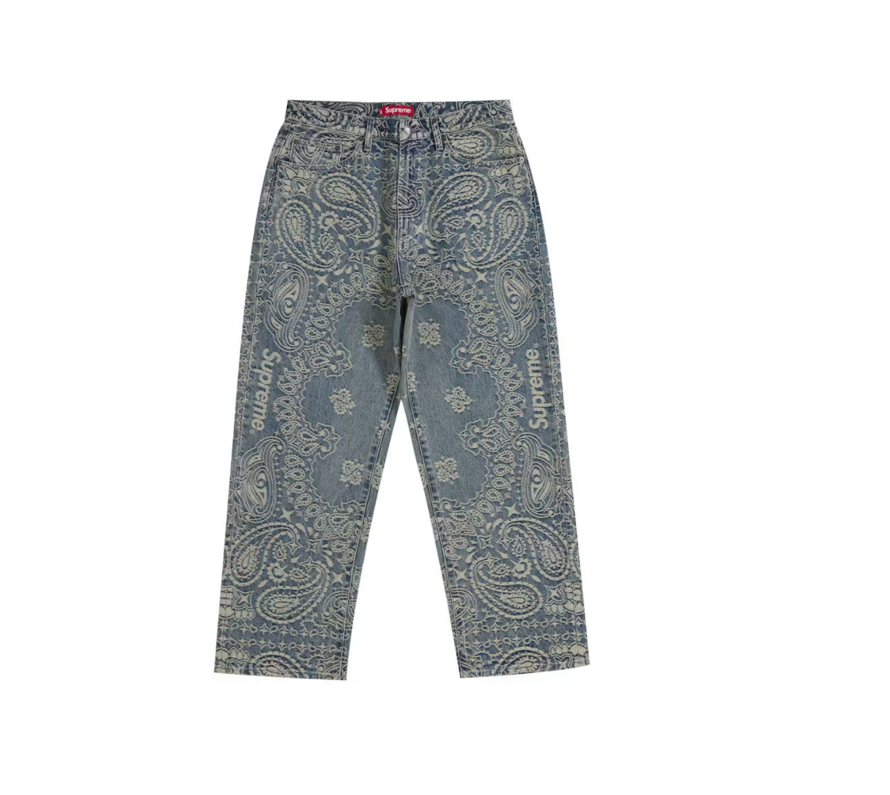 SUPREME BANDANA BAGGY JEANS