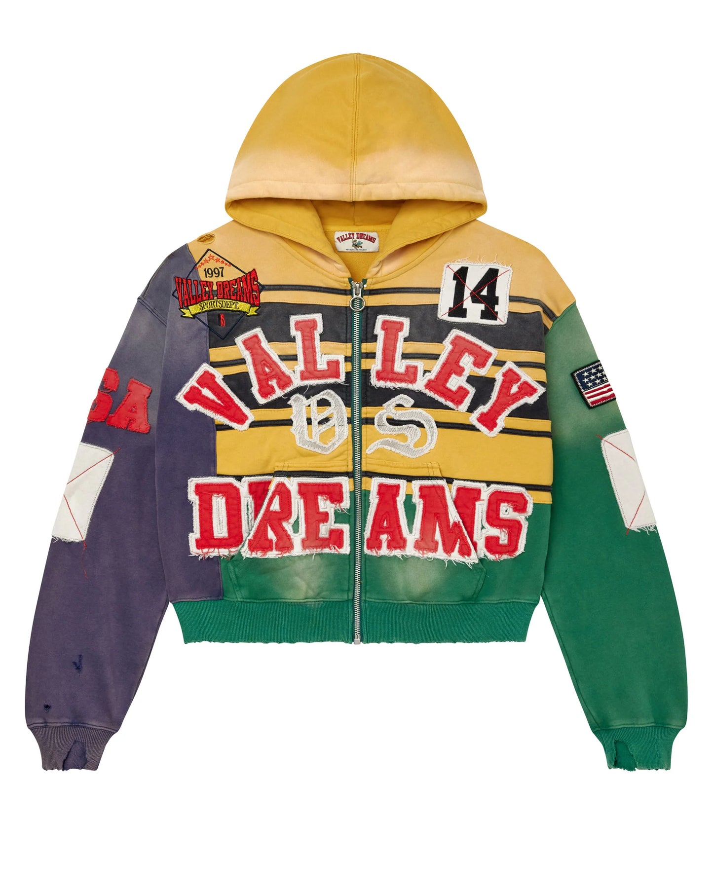 VALE COLLAGE ZIP UP [MARDI GRAS]