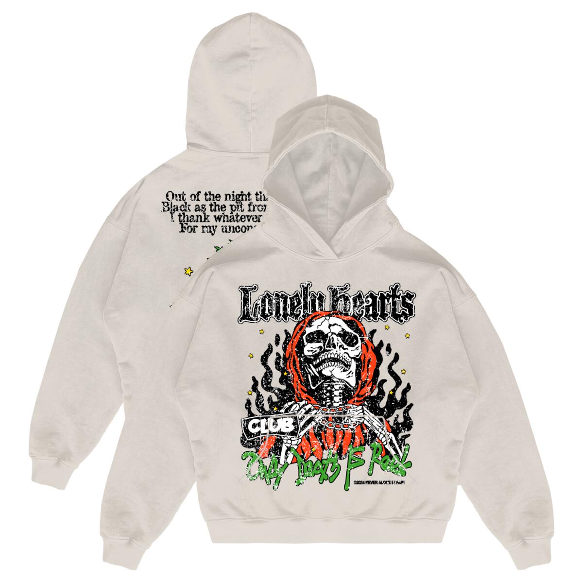 LONELY HEARTS CLUB Only Death is Real Premium Hoodie