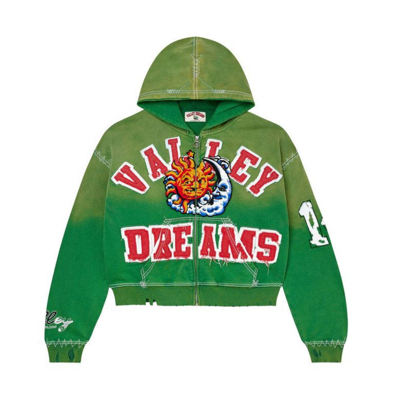 VALE SUNNY GREEN ZIP UP