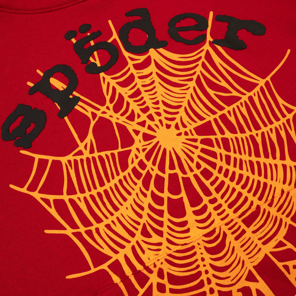 SP5DER OG WEB V2 HOODIE RED