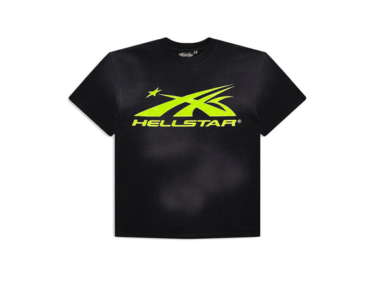 HELLSTAR GEL SPORT LOGO TEE BLACK GREEN