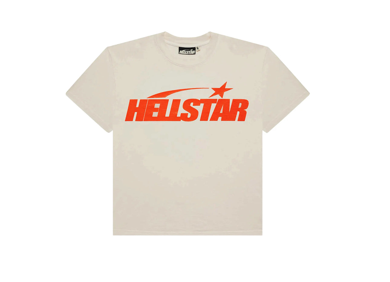 HELLSTAR CLASSIC T-SHIRT CREAM/ORANGE