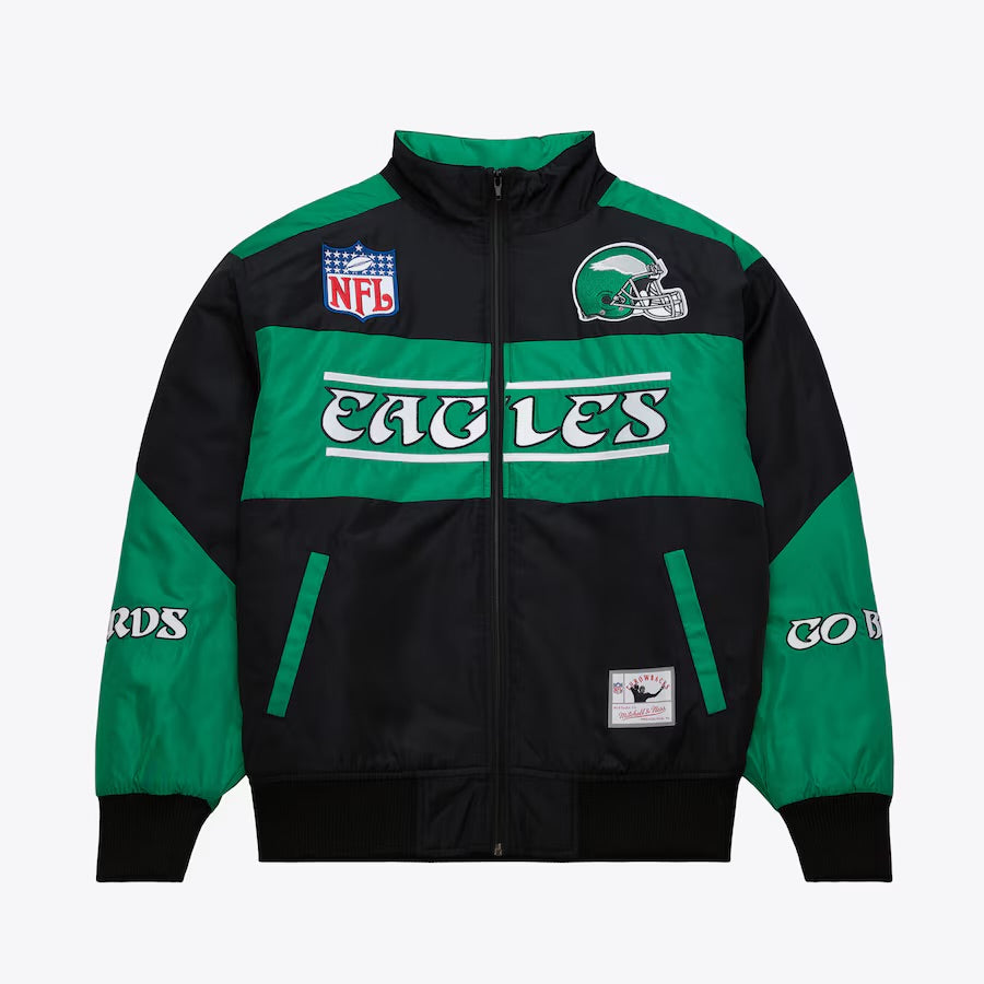 Philadelphia Eagles Speedway Nylon Full-Zip Jacket Black