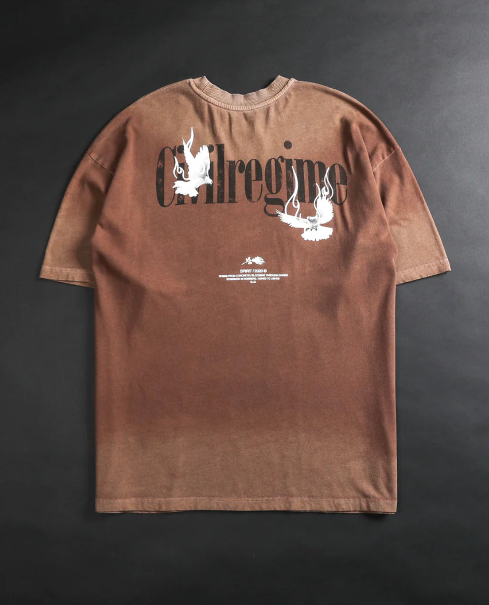 CIVIL REGIME REAP WHAT YOU SEW OS TEE BROWN