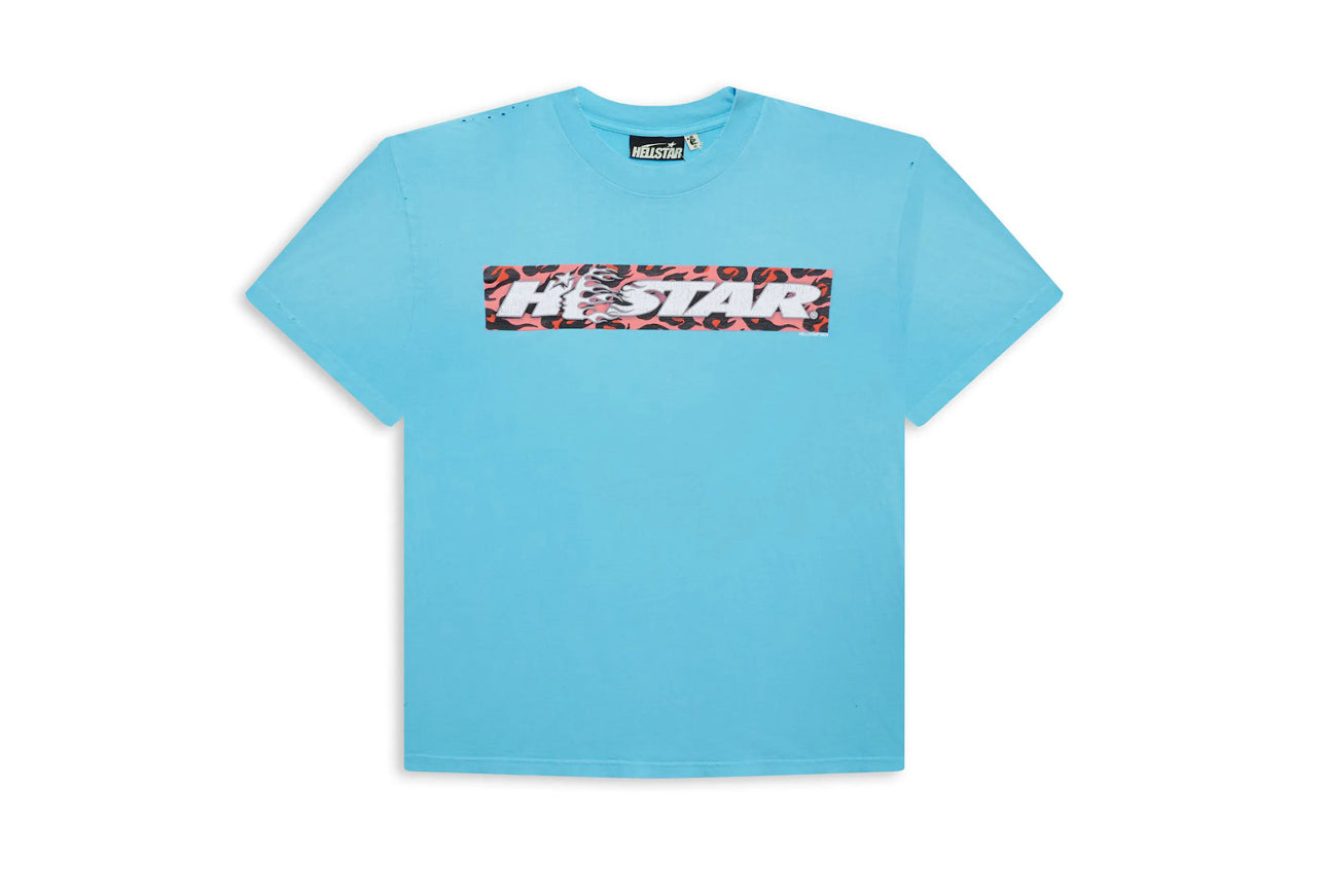 HELLSTAR BOX LOGO TEE BLUE