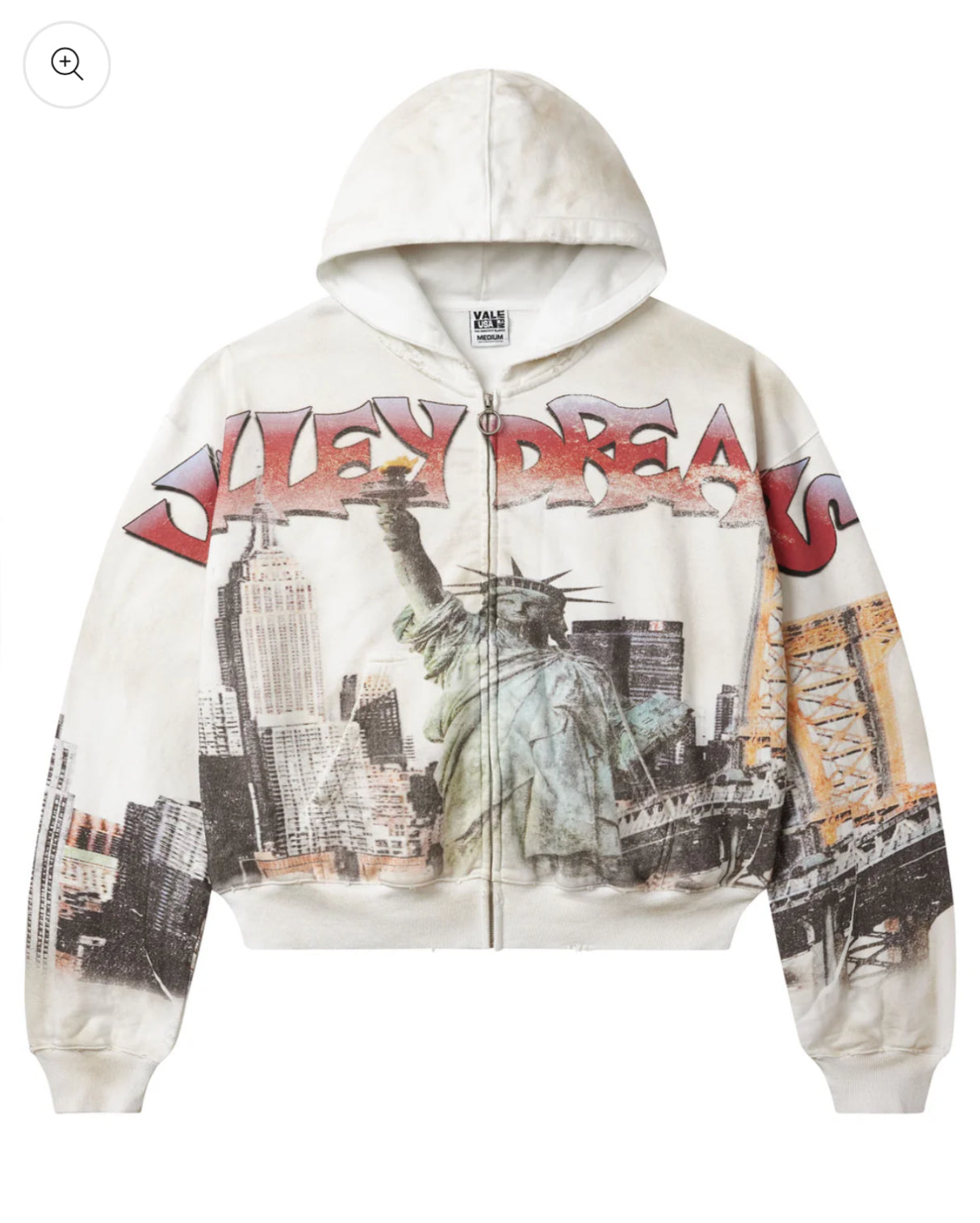 VALE NYC ZIP UP (WHITE)