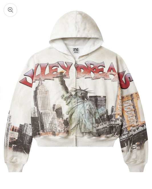 VALE NYC ZIP UP (WHITE)