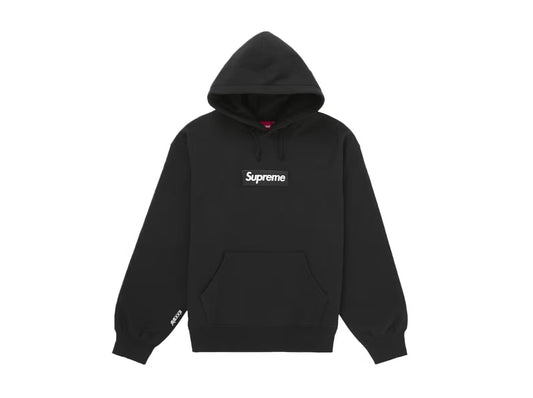 SUPREME BOX LOGO HOODIE BLACK FW25