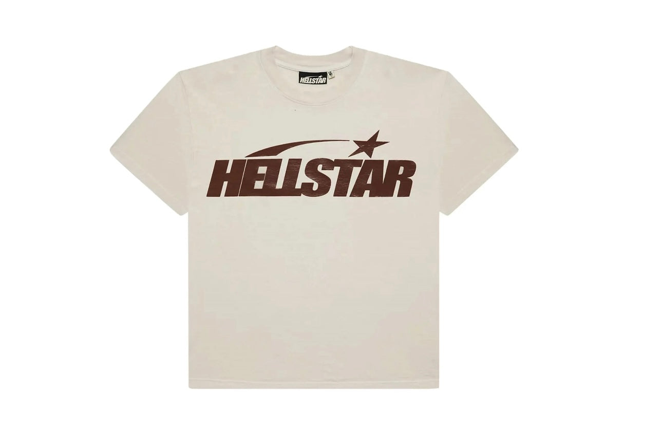 HELLSTAR CLASSIC T-SHIRT CREAM/BROWN