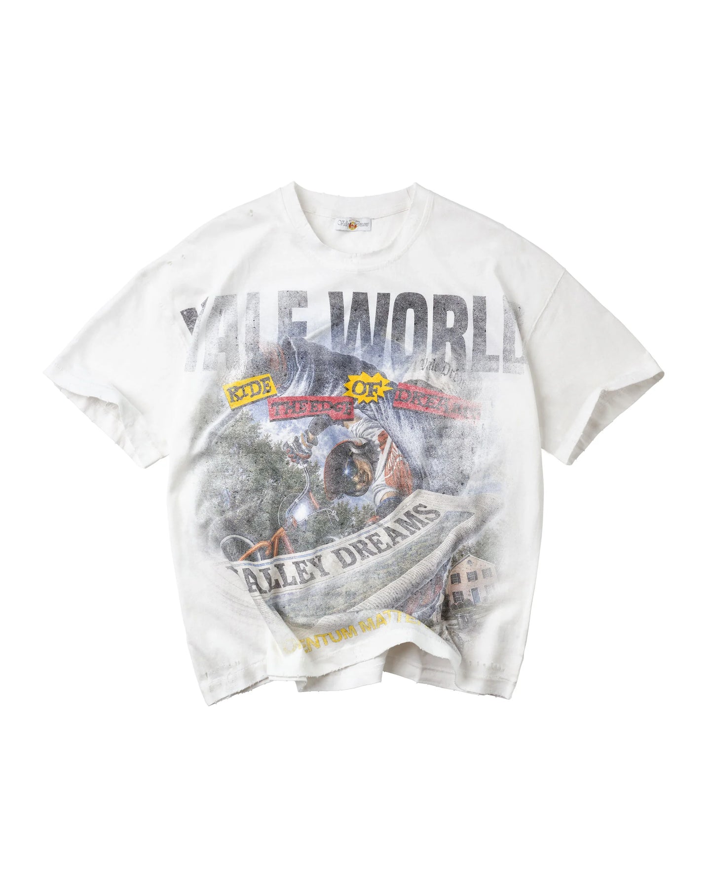 VALE NEWSPAPER TEE [WHITE]