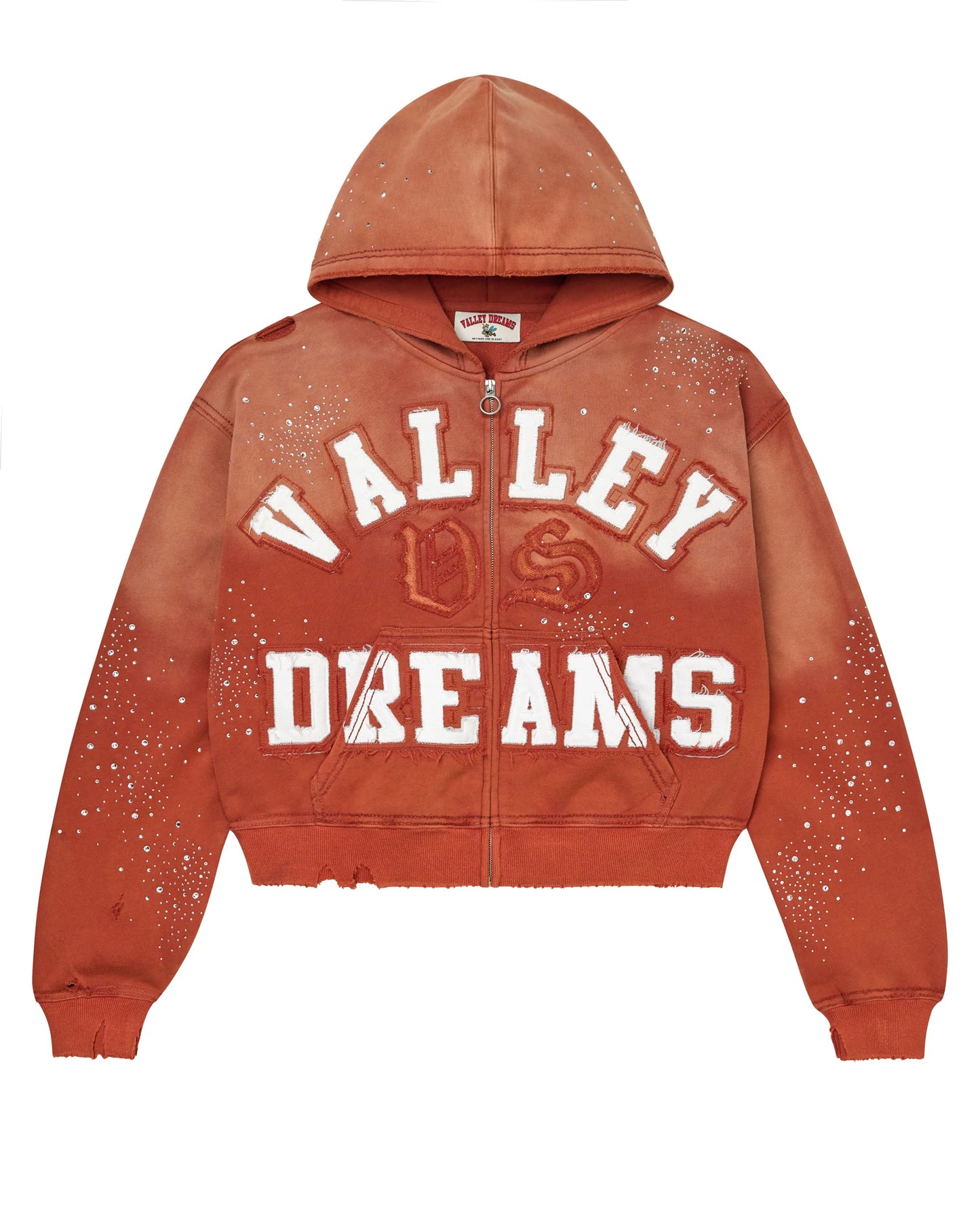 VALE CLASSICO ZIP UP HOODIE ORANGE