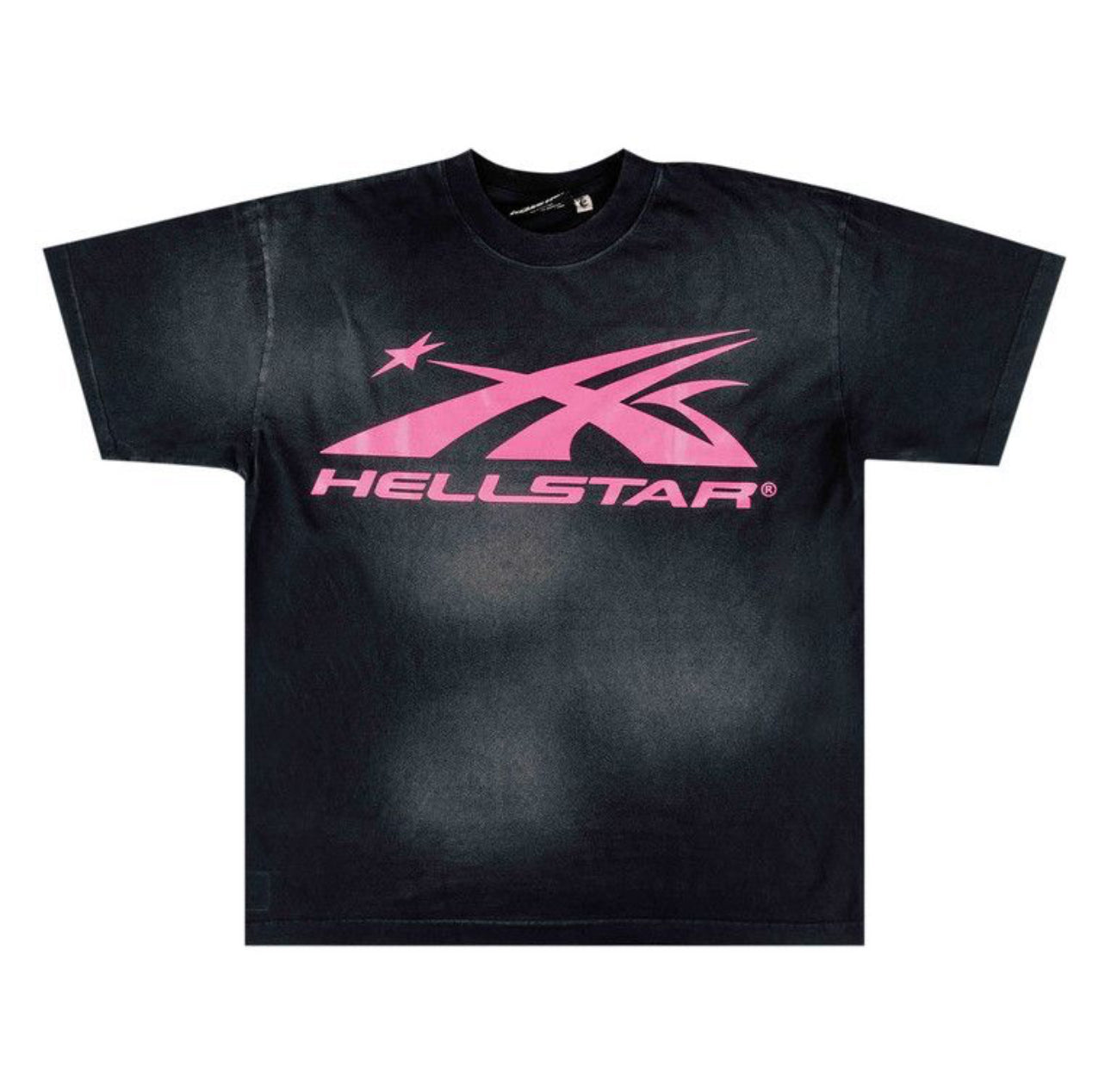 HELLSTAR GEL SPORT LOGO TEE BLACK PINK