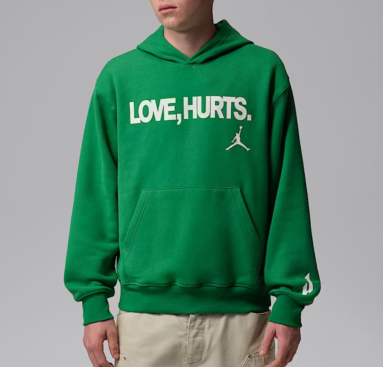 JORDAN LOVE HURTS KELLY GREEN HOODIE