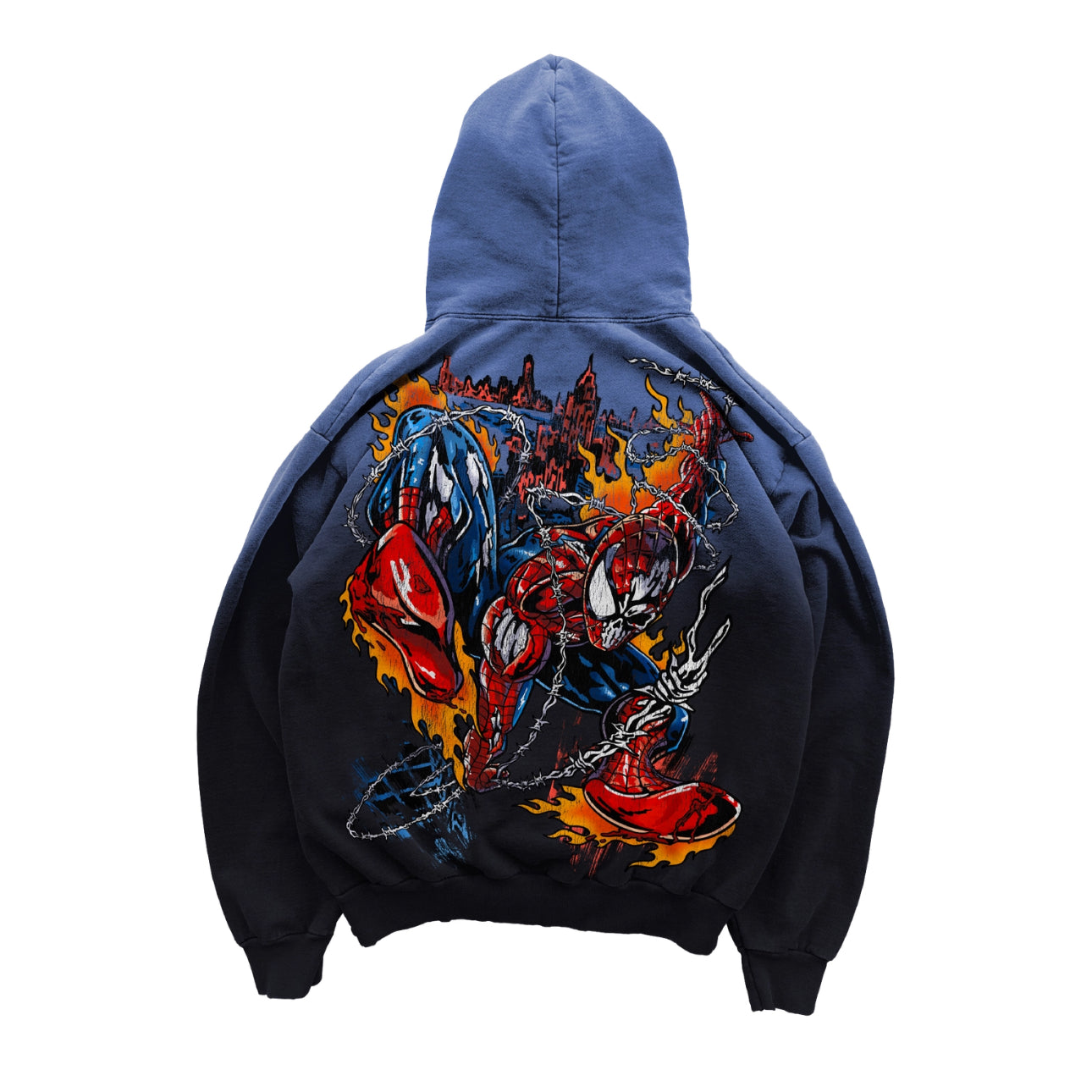 WARREN LOTAS WEB GUY HOODIE BLUE/BLACK