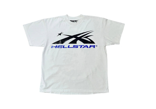 HELLSTAR GEL SPORT LOGO TEE CREAM BLUEE