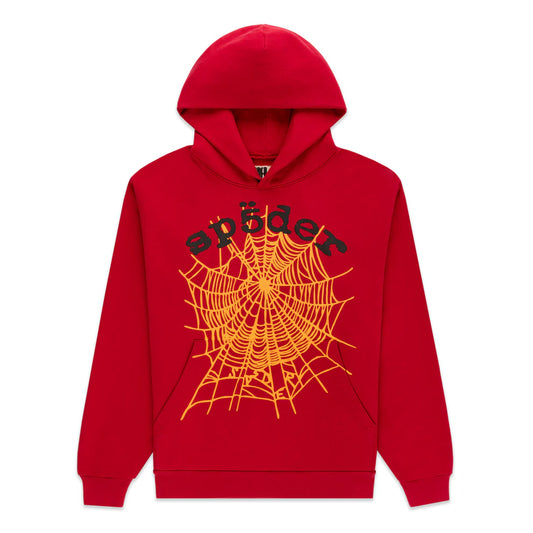 SP5DER OG WEB V2 HOODIE RED