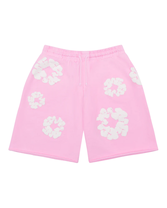 DENIM TEARS Cotton Wreath Sweatshorts Powder Pink