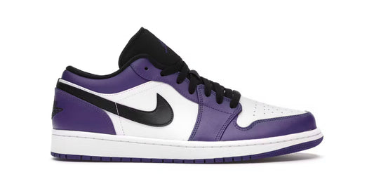 JORDAN 1 LOW COURT PURPLE WHITE