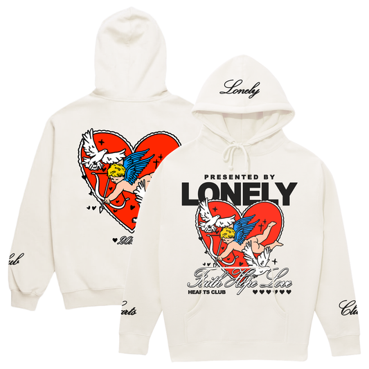 LONELY HEARTS Faith Hope Love Hoodie