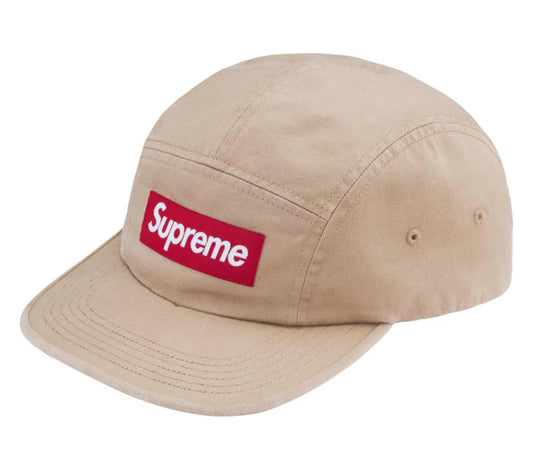 SUPREME WASHED CHINO TWILL CAMP HAT TAN