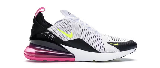 AIR MAX 270 WHITE BLACK FUCHSIA VOLT