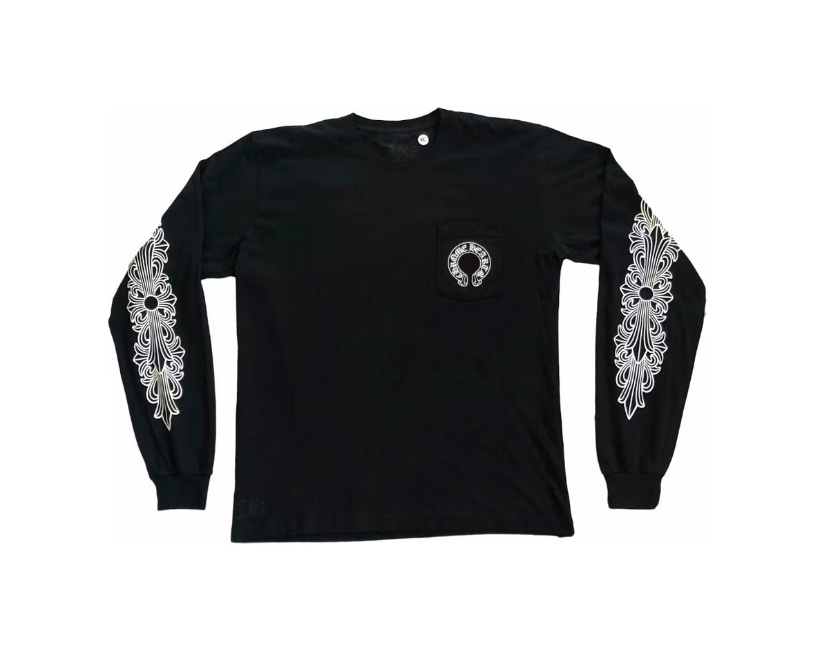 CHROME HEARTS HORSESHOE LONG SLEEVE BLACK