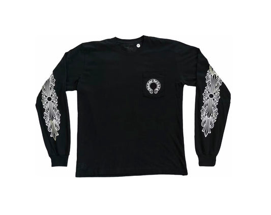 CHROME HEARTS HORSESHOE LONG SLEEVE BLACK