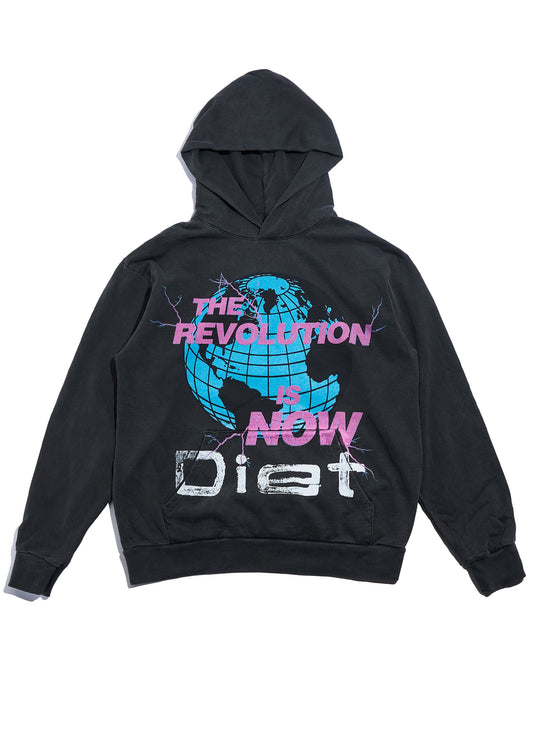 DIET STARTS MONDAY THE REVOLUTION BLACK HOODIE