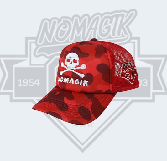 RED CAMO X NOMAGIK TRUCKER HAT