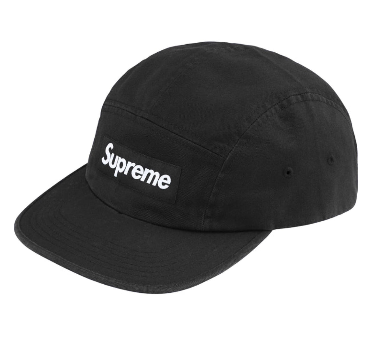 SUPREME WASHED CHINO TWILL CAMP HAT BLACK