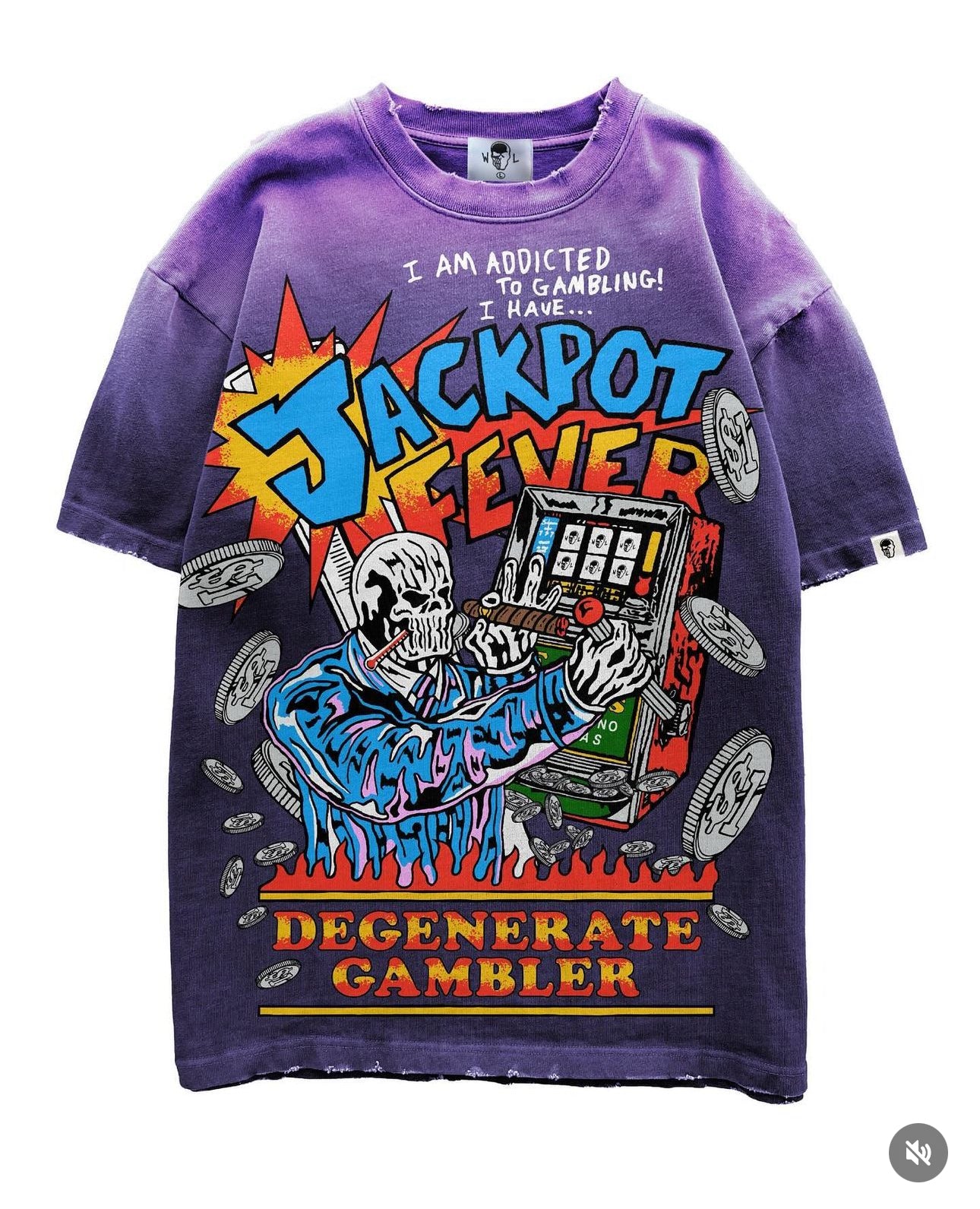 WARREN LOTAS JACKPOT FEVER TEE PURPLE