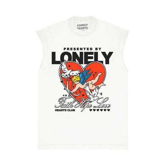 LONELY HEARTS FAITH HOPE LOVE SLEEVELESS TEE