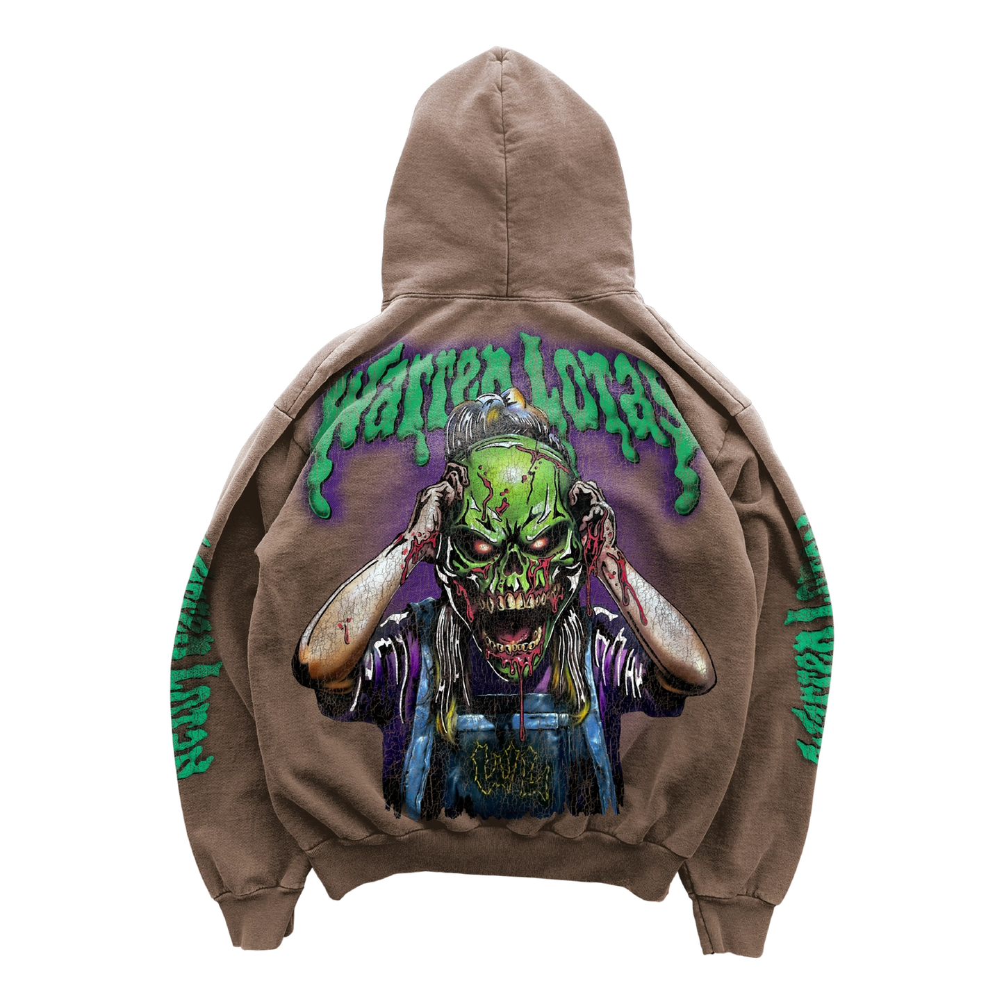 WARREN LOTAS FORBIDDEN MASK HOODIE - SUNFADED BROWN