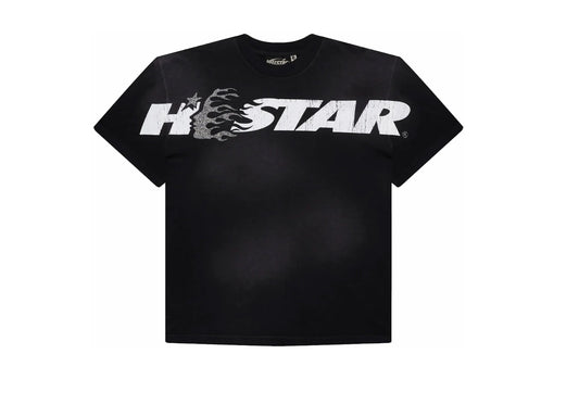 HELLSTAR CARTOON LOGO GLITTER T-SHIRT