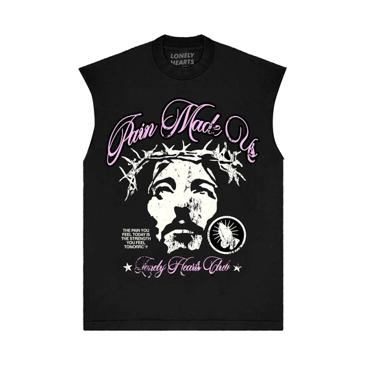 LONELY HEARTS PAIN MADE US SLEEVELESS TEE