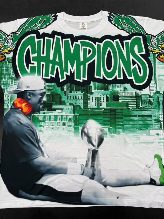 EAGLES HURTS CHAMPIONS 3D TEE