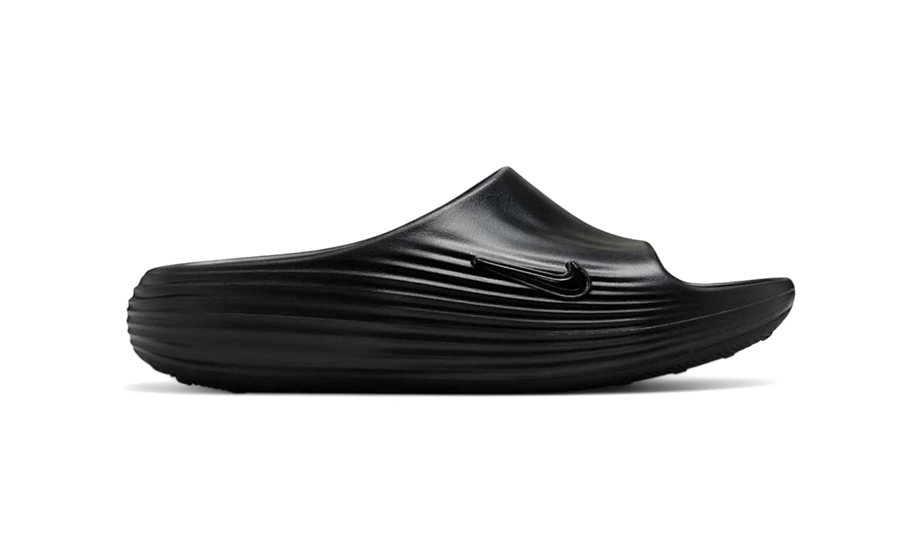 NIKE REACTX RESHOVEN8 SLIDES BLACK
