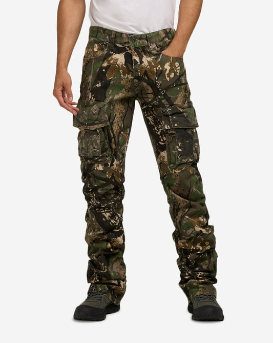 DECIBEL Camo Stacked Cargo Pocket Pants