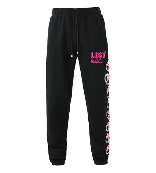 LOST INTRICACY MITT SWEATS BLACK/PINK